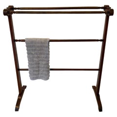 Antique Mahogany Towel Rail/Clothes Stand