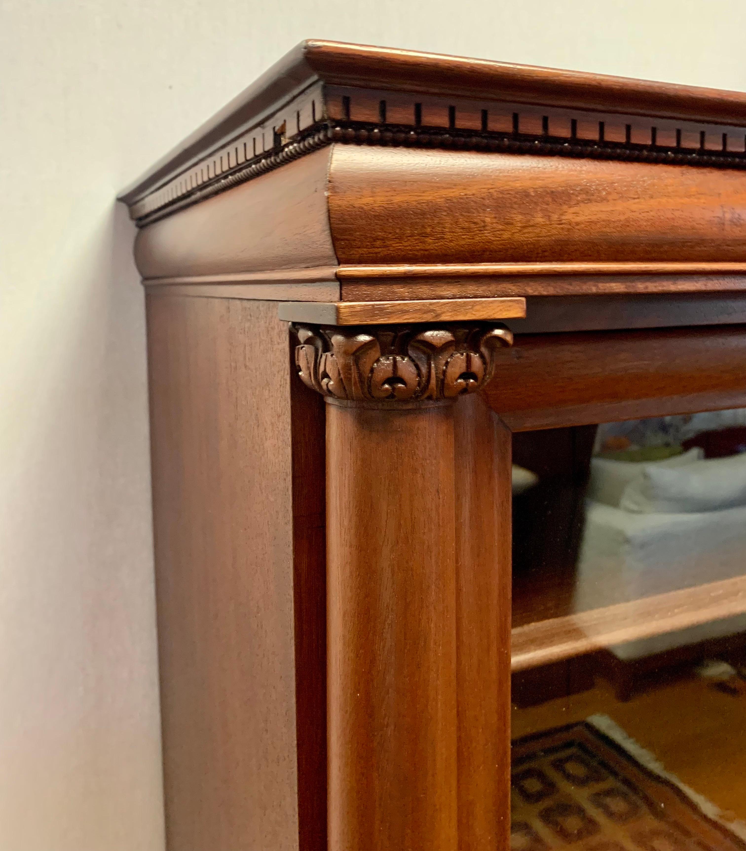antique glass door cabinet