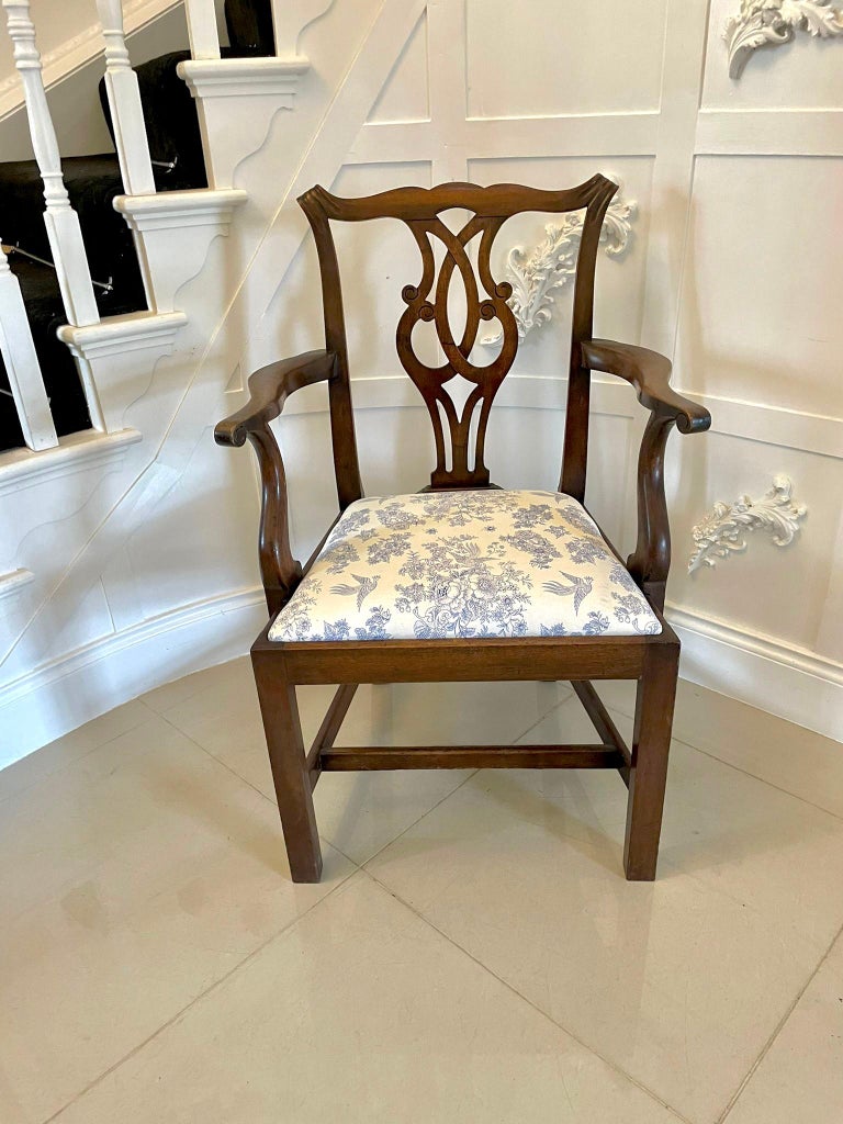 Antique Mahogany Victorian Desk Chair For Sale at 1stDibs