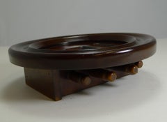 Antique Mahogany Wall-Hanging Perpetual Calendar, circa 1900