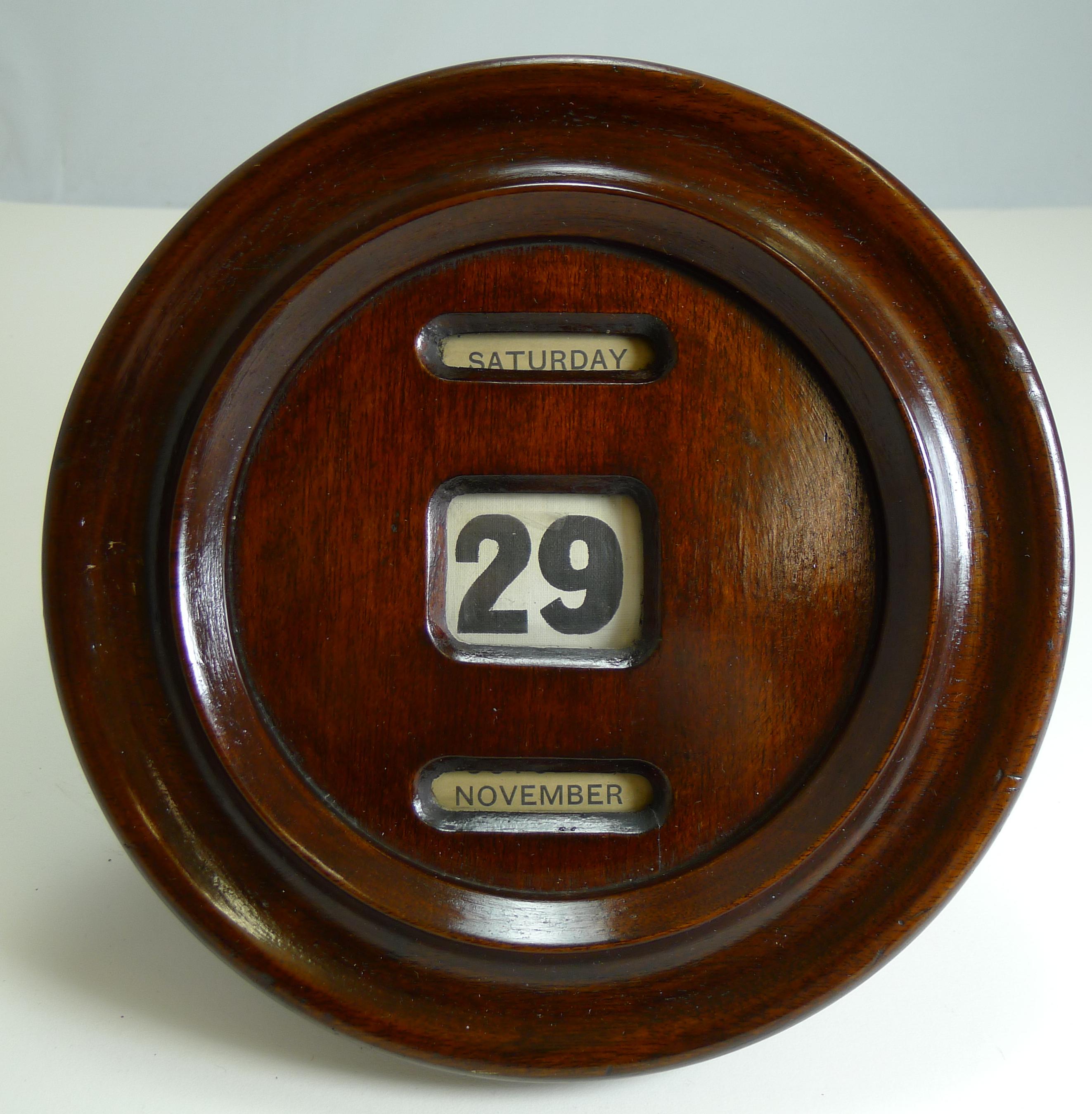 Antique Wooden Wall Perpetual Calendar Wall Design Ideas