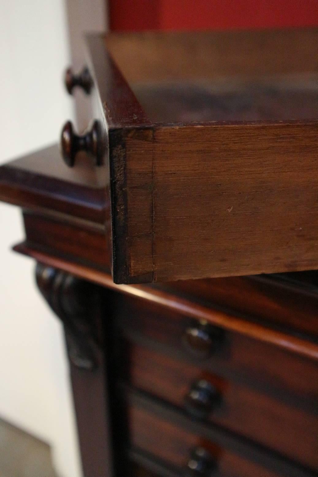 Antique Mahogany Wellington Chest of Drawers 3