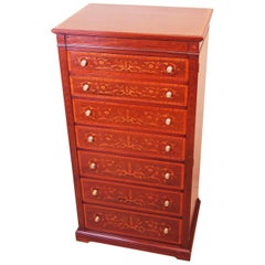 Antique Mahogany Wellington Chest of Drawers