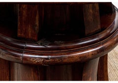 Antique Mahogany Windlass Table