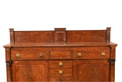Antique Mahogany Wood Federal Style Credenza / Sideboard