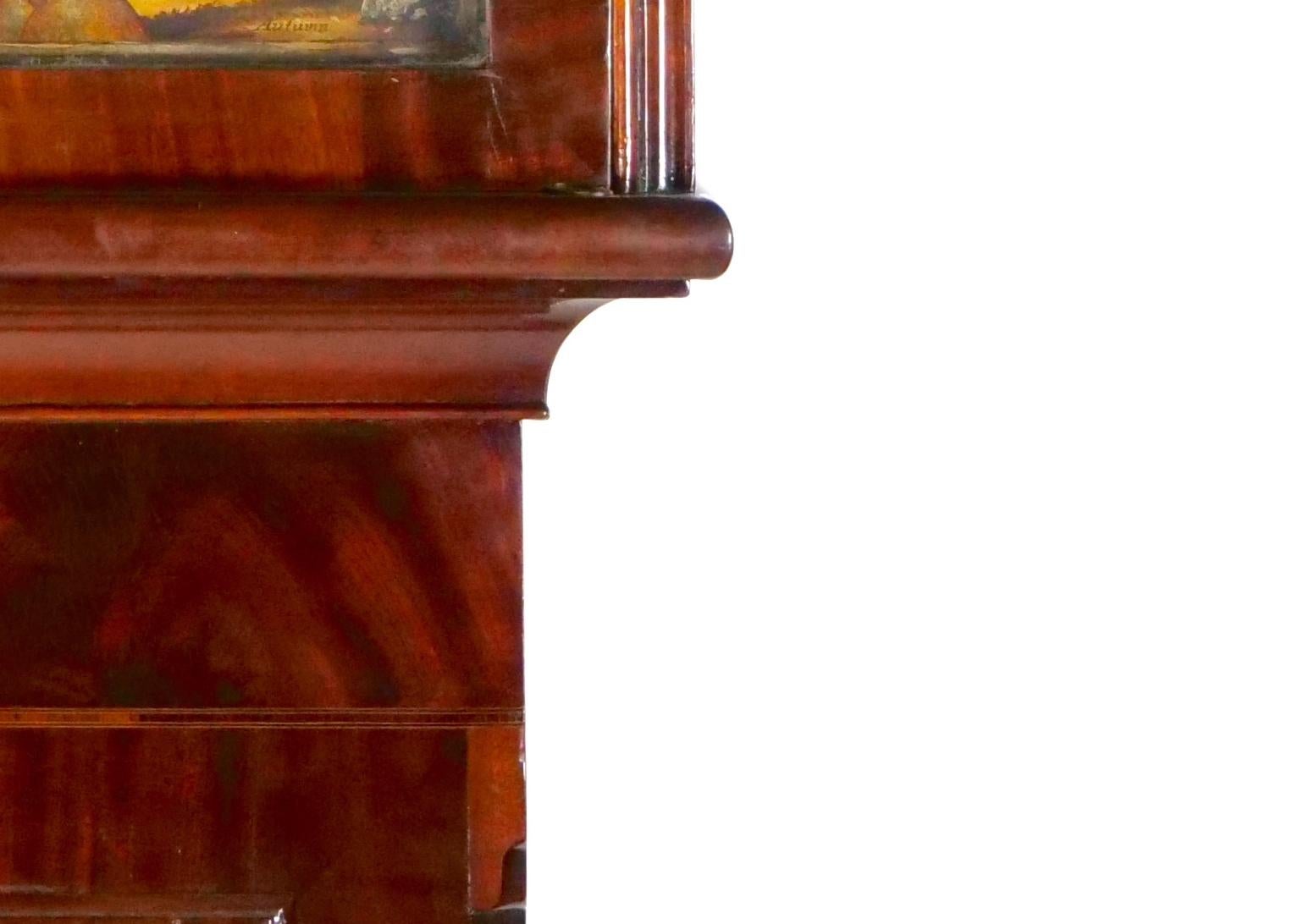 Antique Mahogany Wood  Longcase Clock 