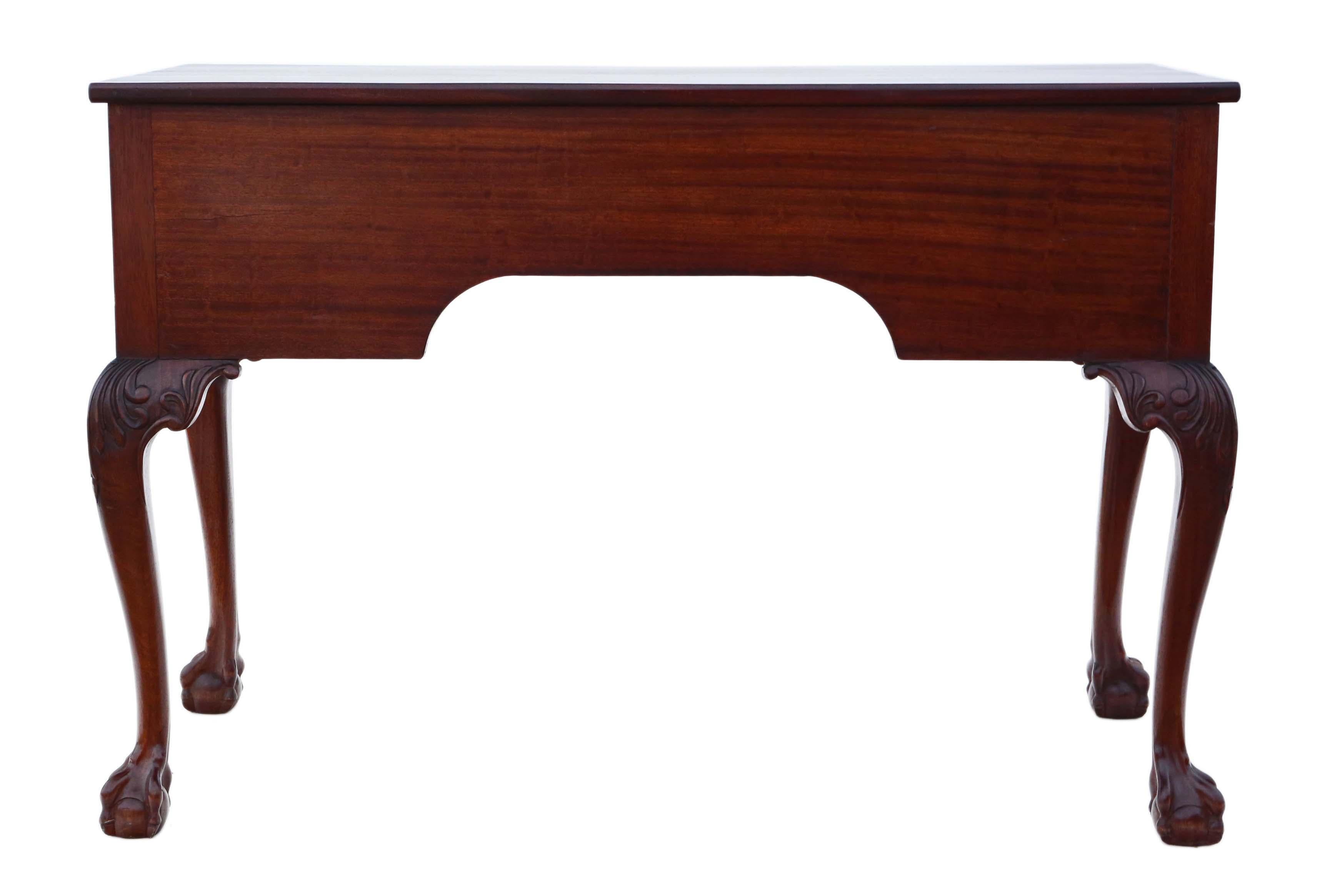 Antique Mahogany Writing Desk Dressing Table For Sale 1