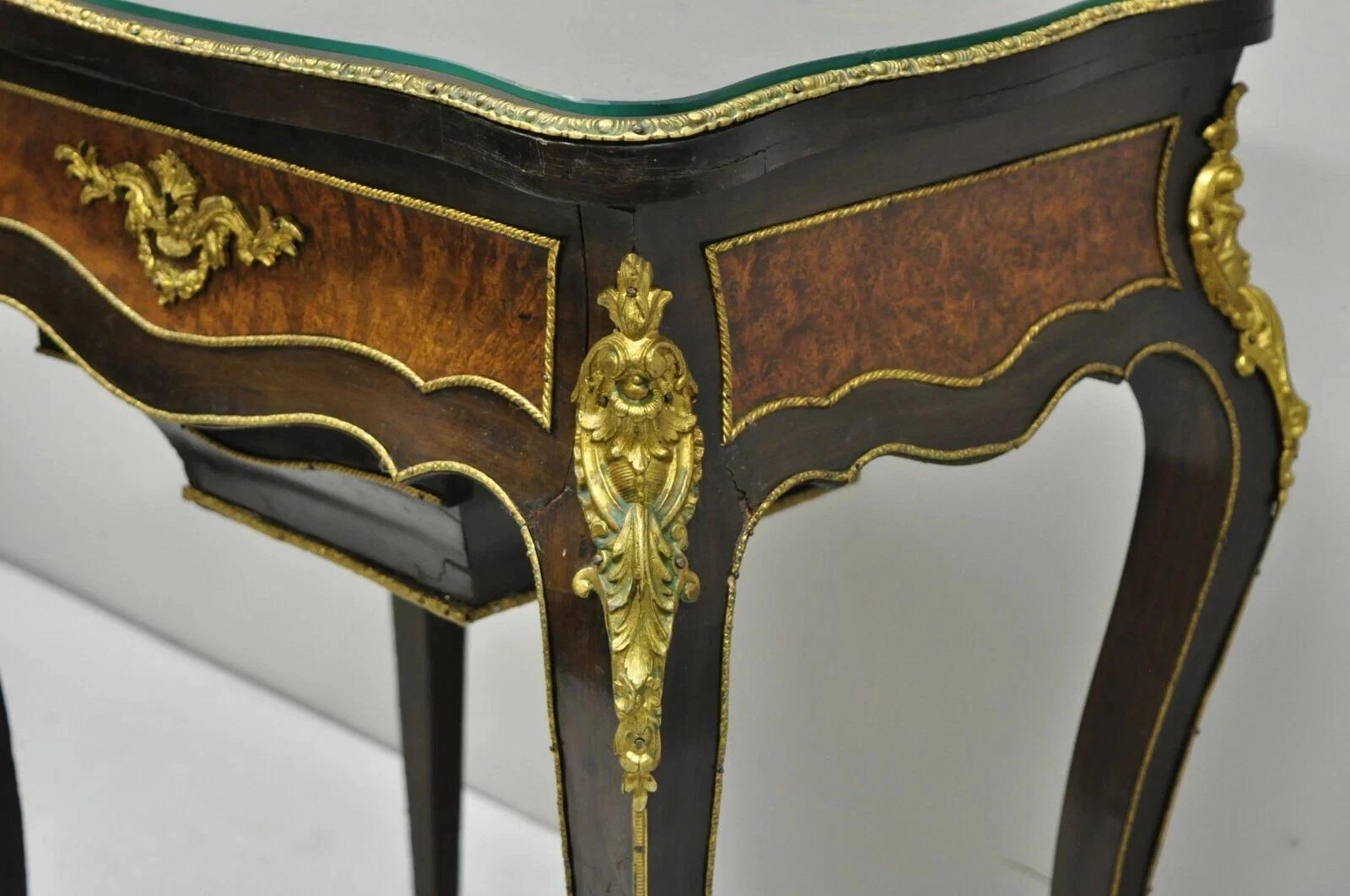 Antique Maison Alphonse Giroux Paris French Louis XV Vanity Table Sewing Stand im Angebot 4