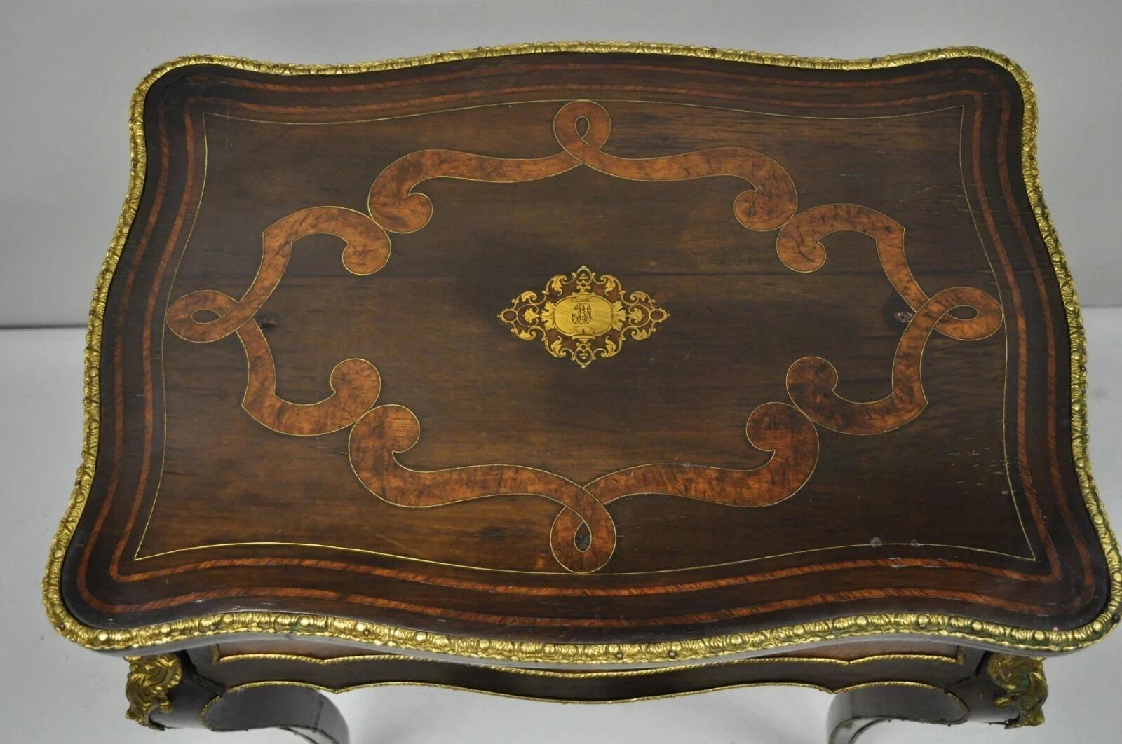 Antique Maison Alphonse Giroux Paris French Louis XV Vanity Table Sewing Stand (Louis XV.) im Angebot