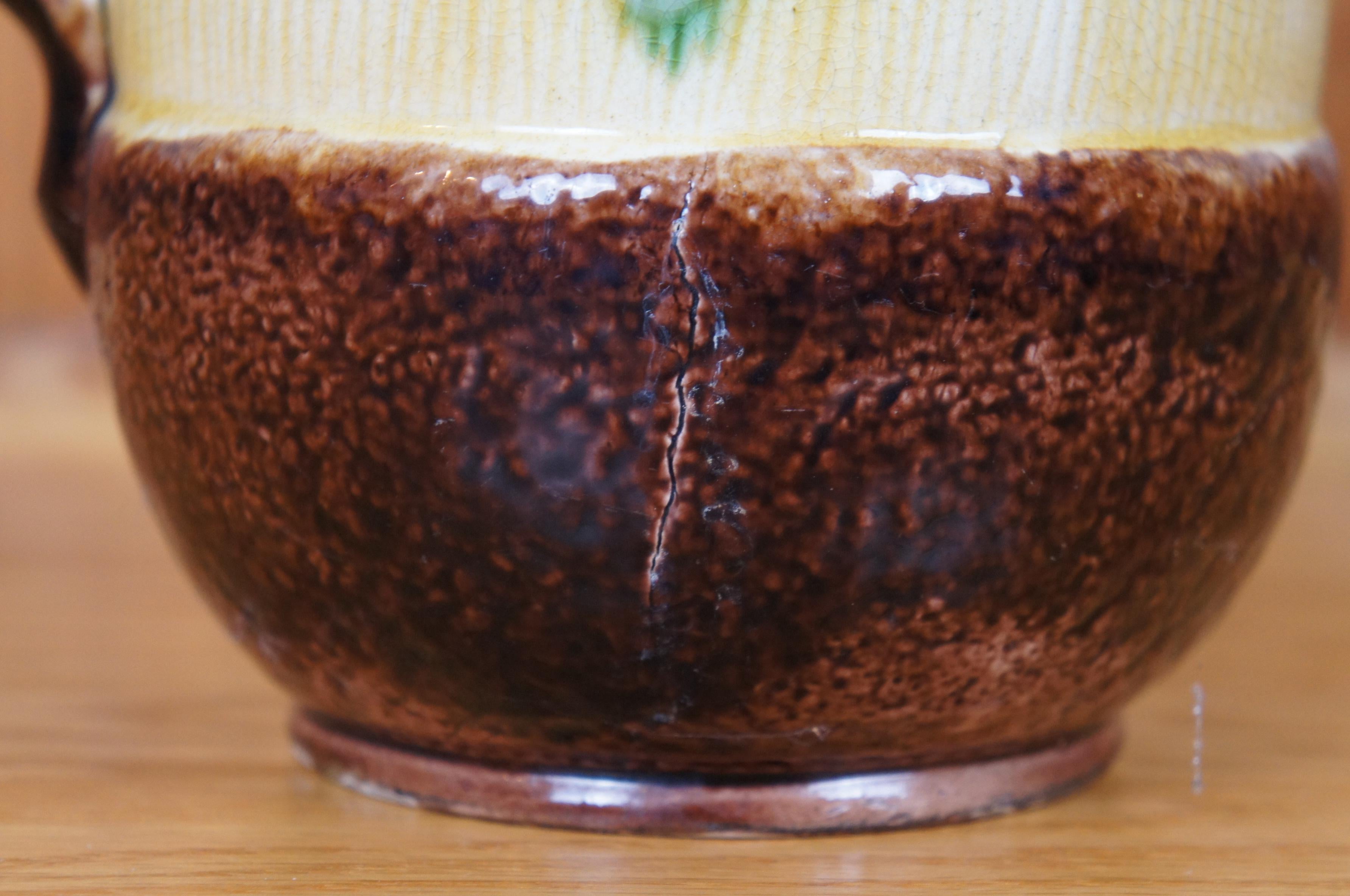 Antica brocca in maiolica Adams & Bromley Oak Leaf & Acorn Nut Creamer Jug da 8