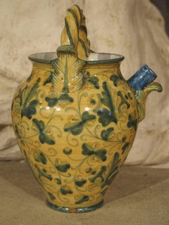 Antique Majolica Apothecary Jar from Italy, 19th Century