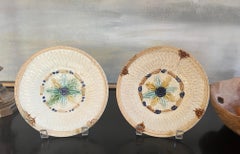 Piatti antichi in maiolica dipinti a mano di Wasmuel Majolica - Set di 2