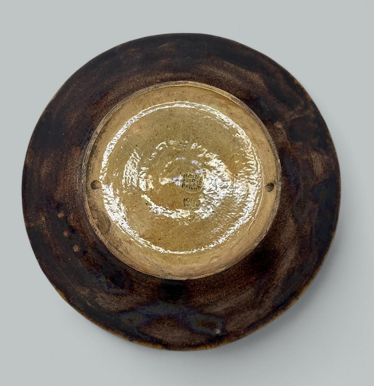 Antike Majolika Palissy Portugiesisch Charger von Jose A Cunha Schmetterling Schlange 1905 1