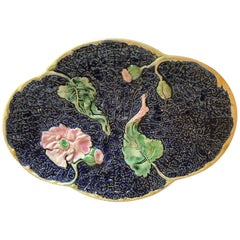 Antique Majolica Platter from Late 1800s