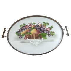 Antique Majolica Serving Tray