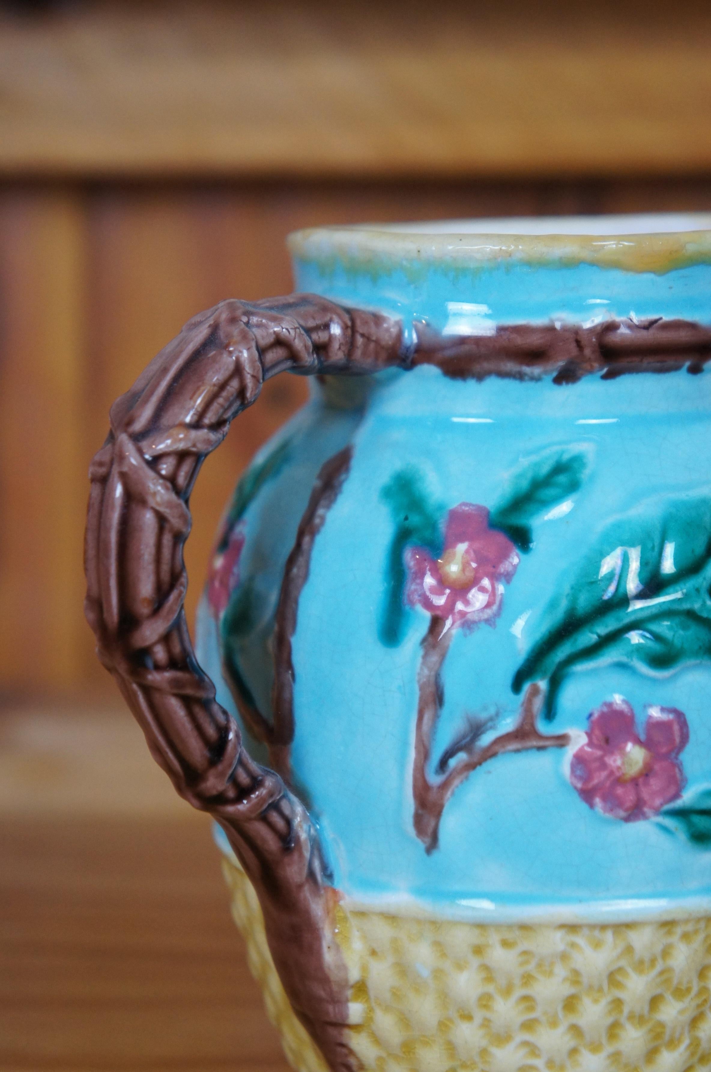 Antico Thomas Forester Crane Dogwood Creamer Pitcher Jug da 6