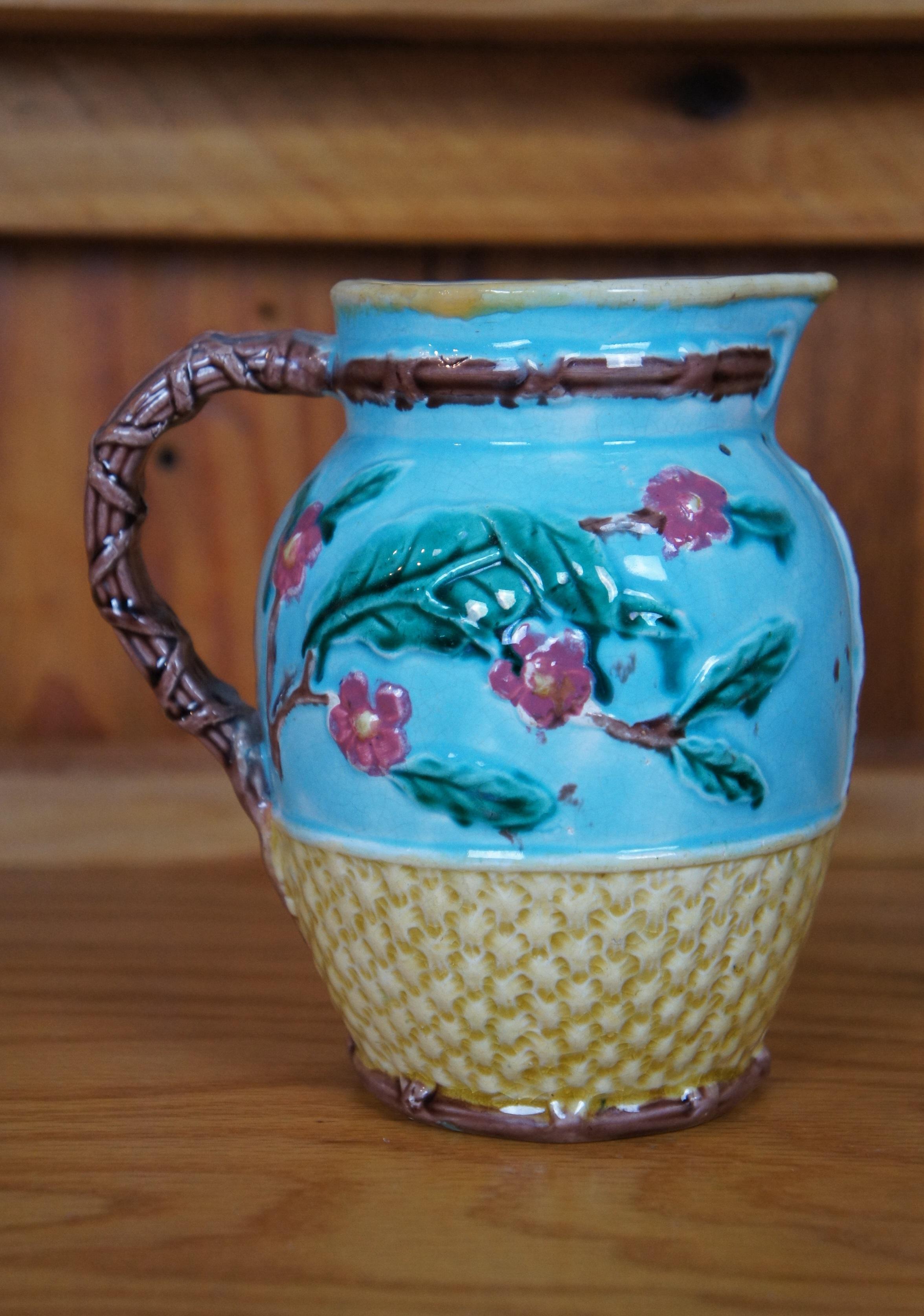 Antico Thomas Forester Crane Dogwood Creamer Pitcher Jug da 6