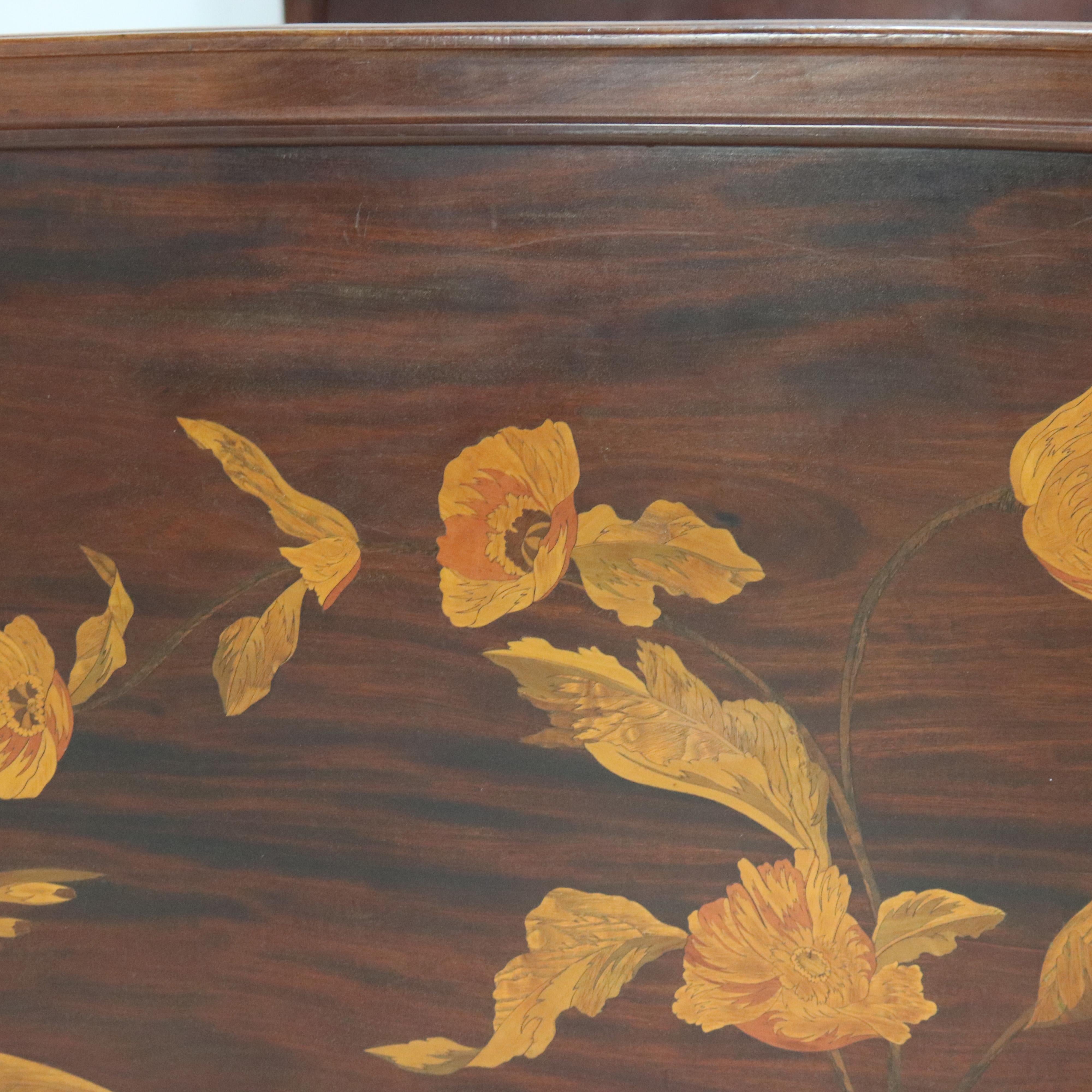 Antique Majorelle/Galle Art Nouveau Mahogany with Satinwood Inlay 8