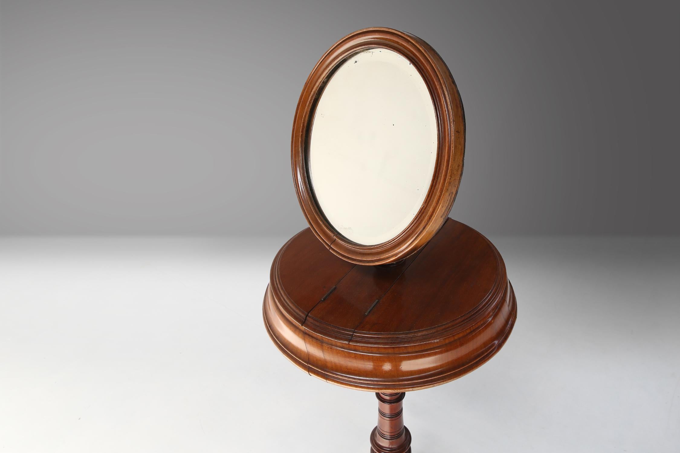 Antique Make-up mirror Ca.1850 For Sale 5