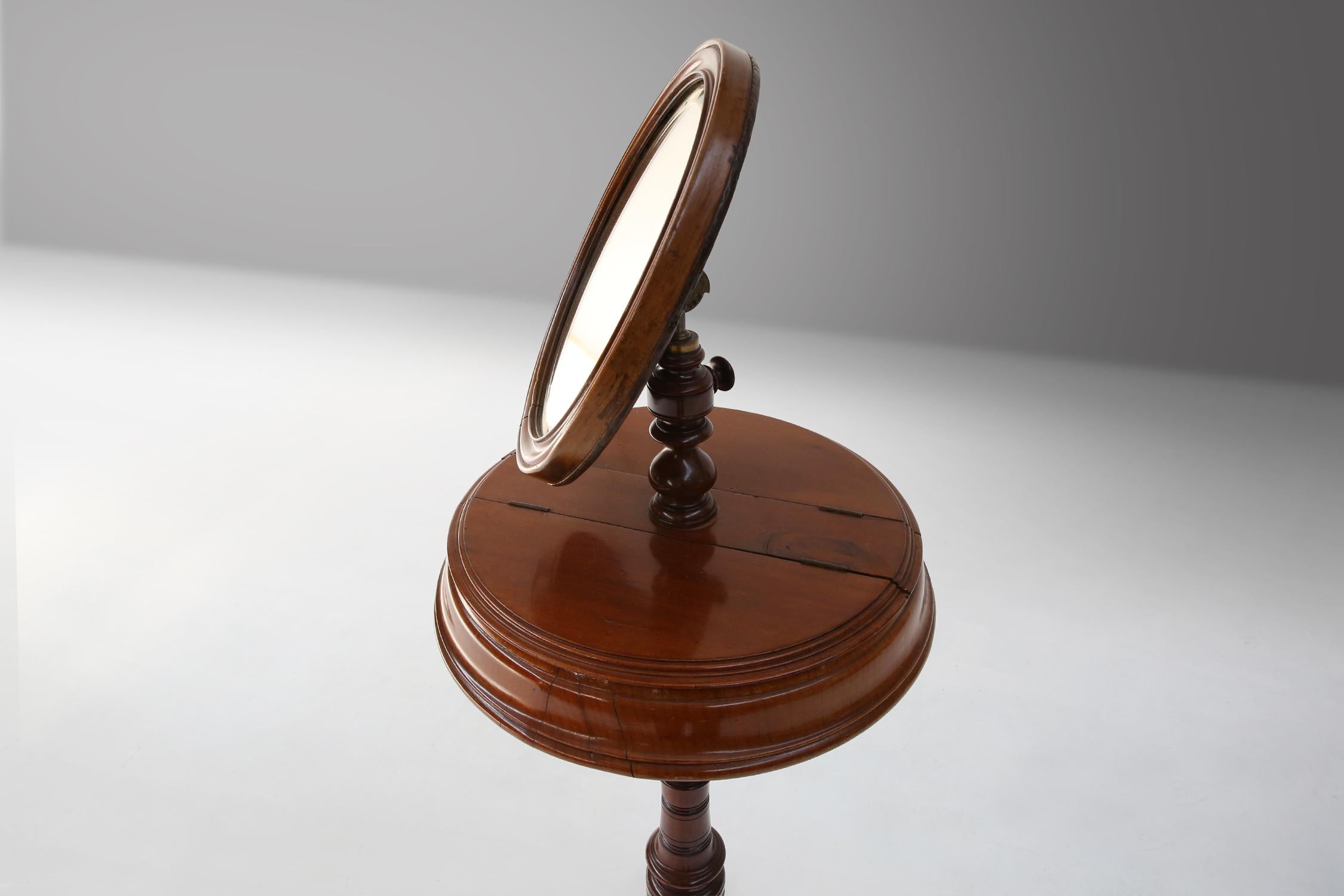 Mid-19th Century Antique Make-up mirror Ca.1850 For Sale