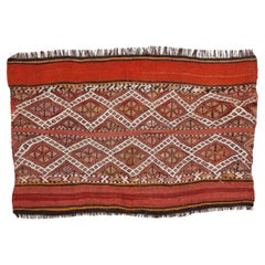 Antique Malatya Chuval Kilim Cuval Rug Nomadic Anatolian Natural Turkish Carpet