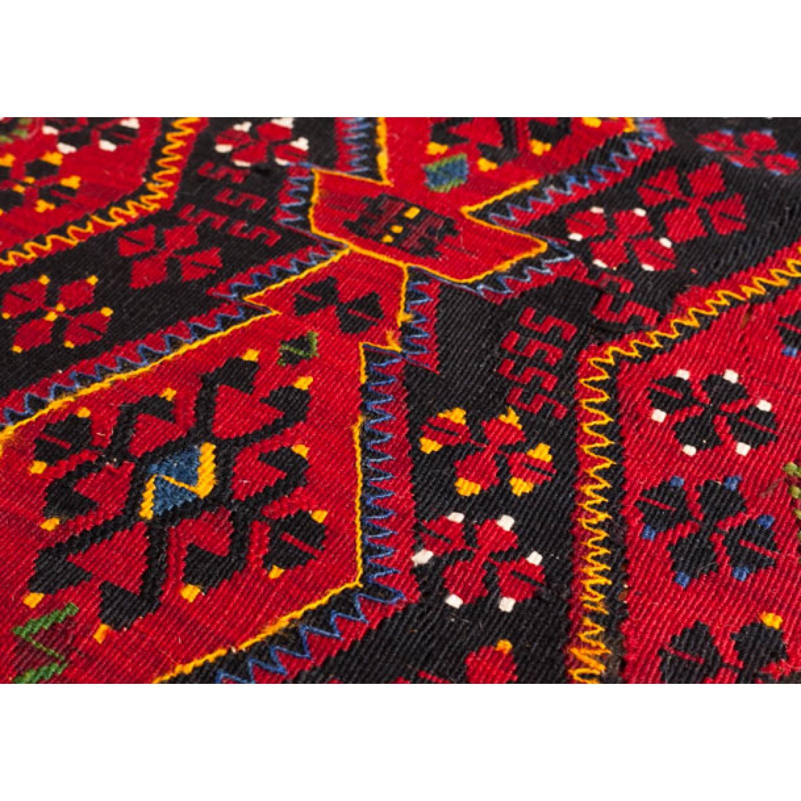 Hand-Woven Antique Malatya Kilim Mat Rug Wool Vintage Eastern Anatolian Turkish Carpet For Sale