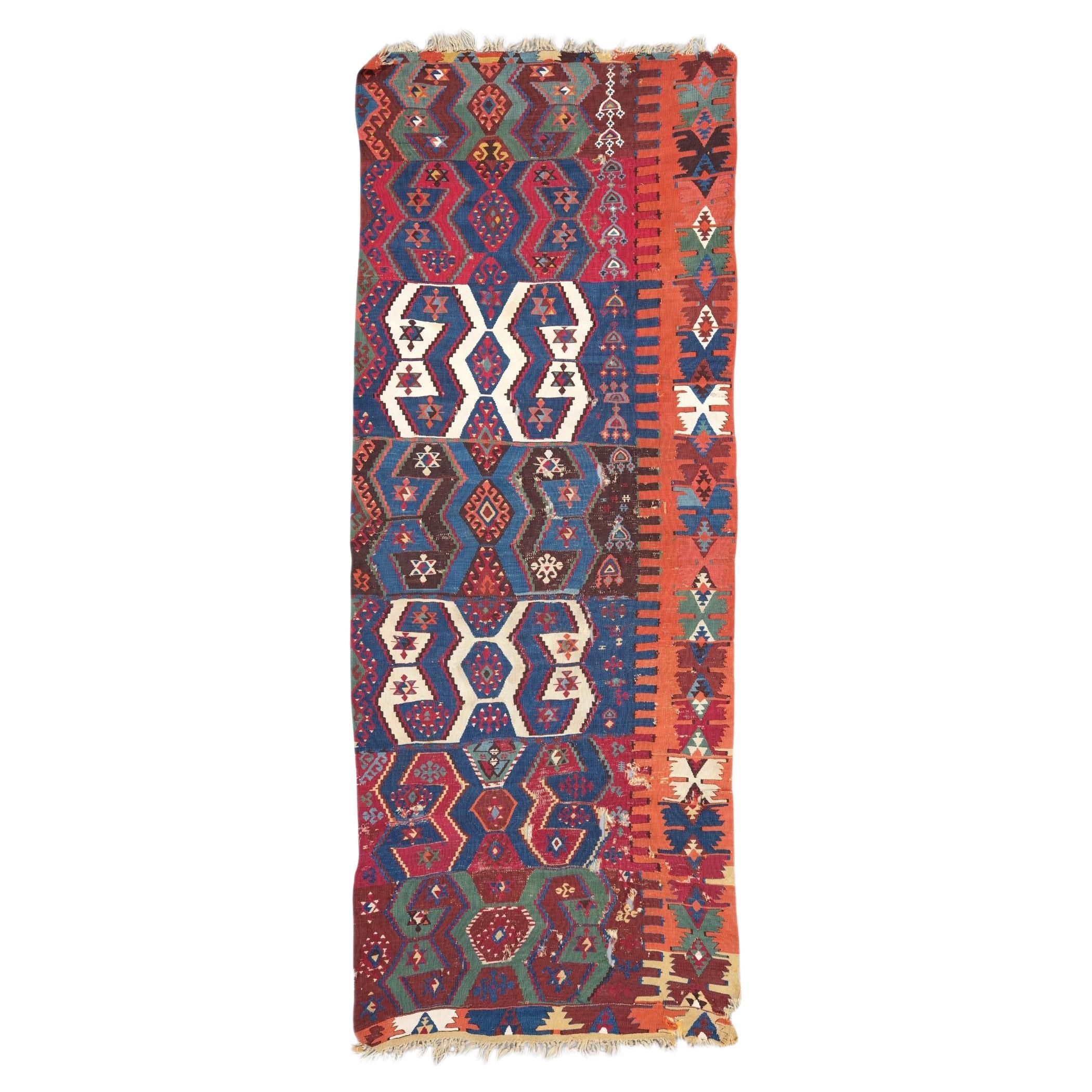 Antique Malatya Kilim - Mid 19th Century