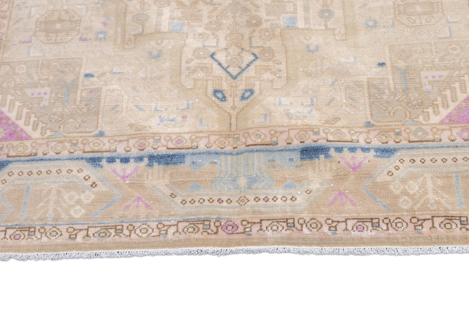Hand-Knotted Antique Malayer 5'0