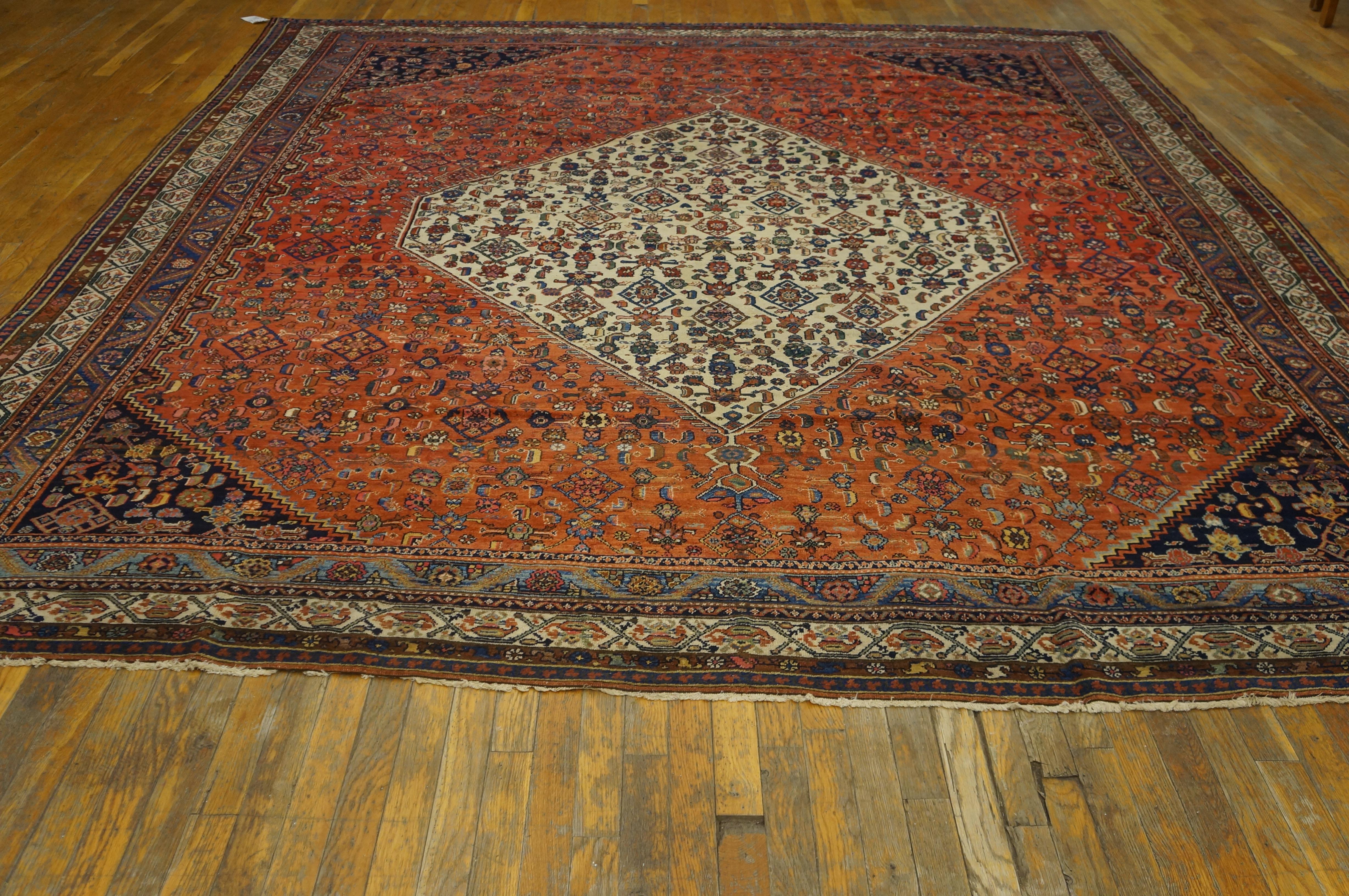 Alfombra persa Malayer de principios del siglo XX ( 9'3