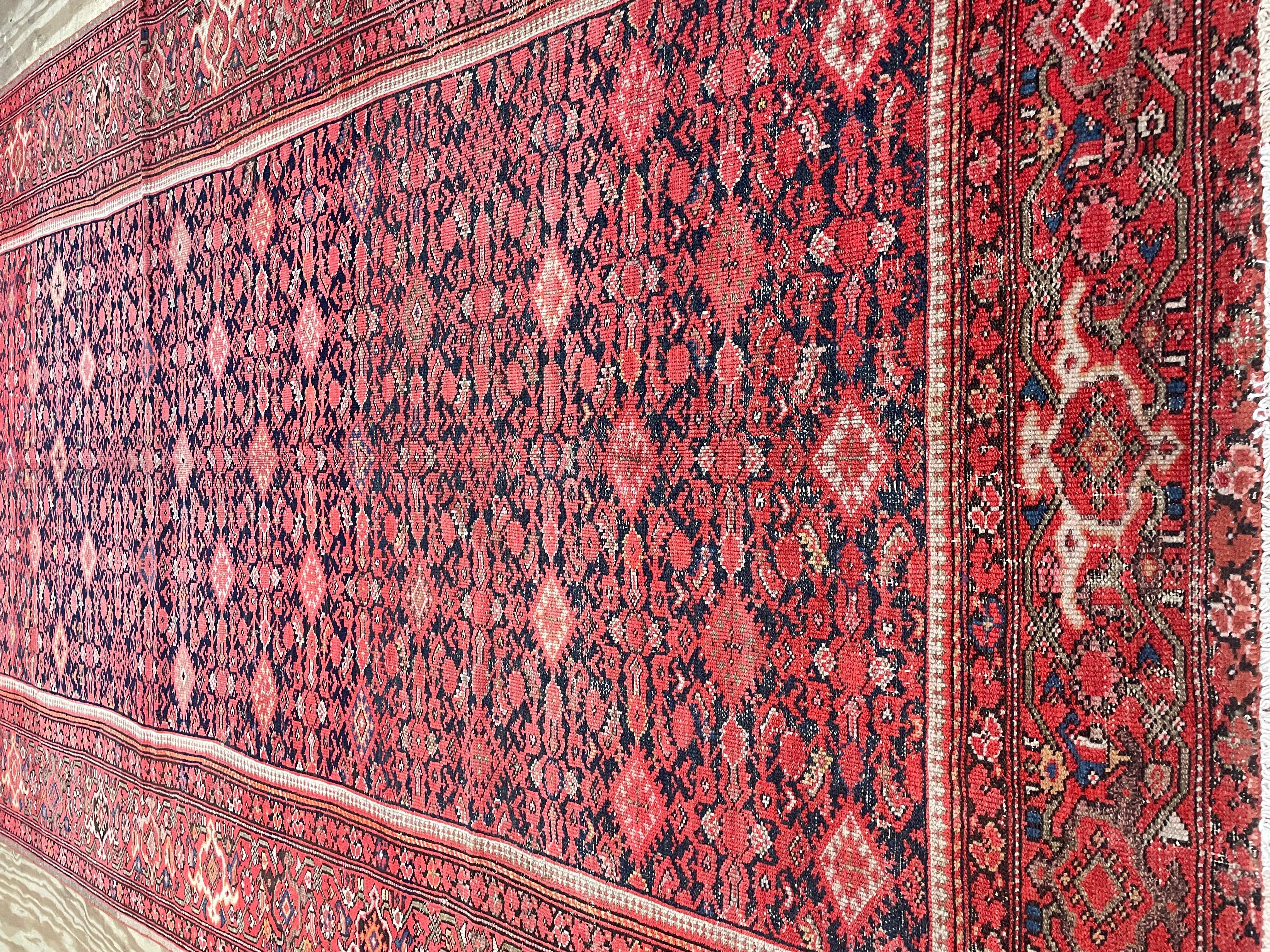 Wool Antique Malayer Carpet For Sale