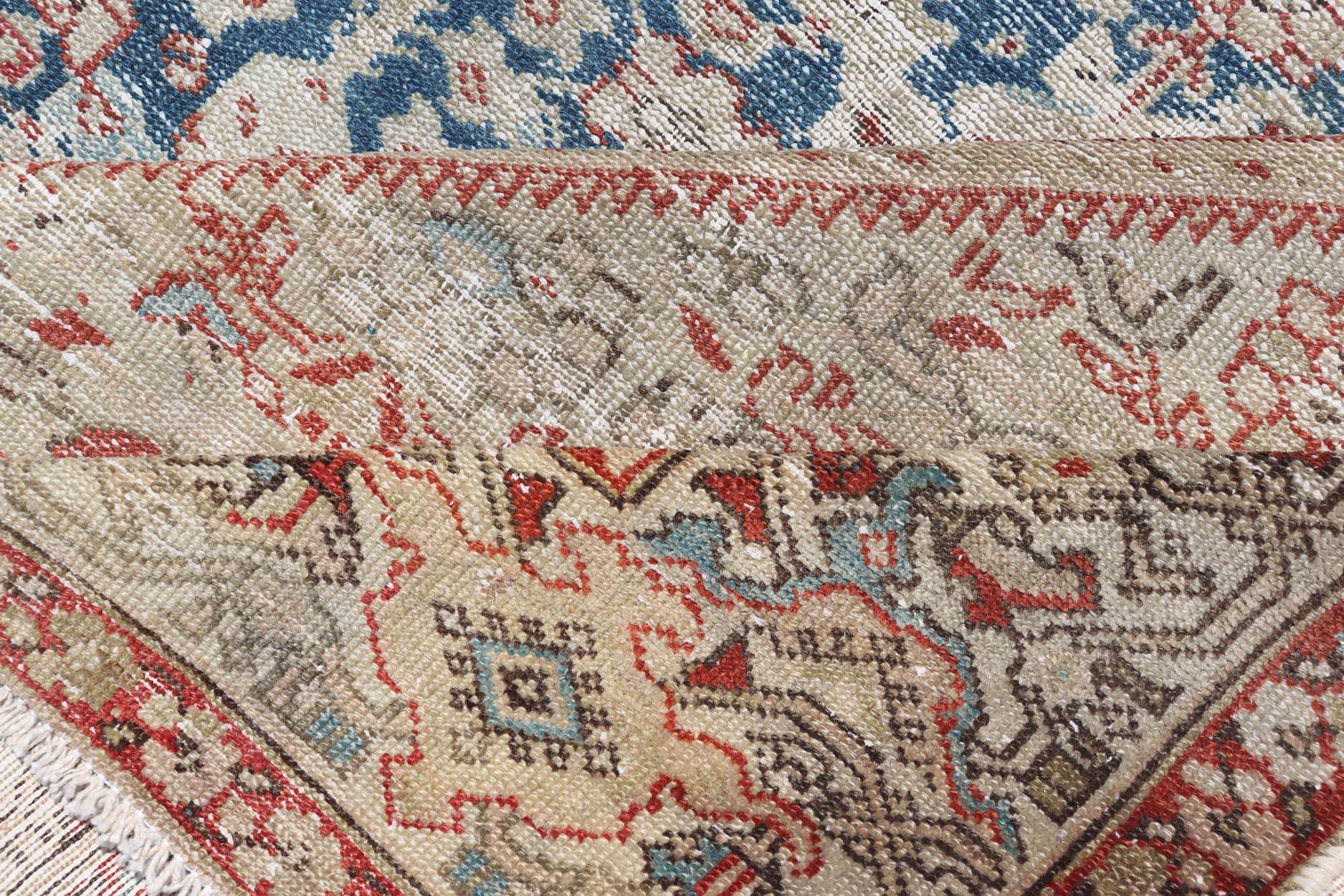 Antiker Malayer Gallery Teppich mit subgeometrischem Design 6'5 x 13'7 im Angebot 6