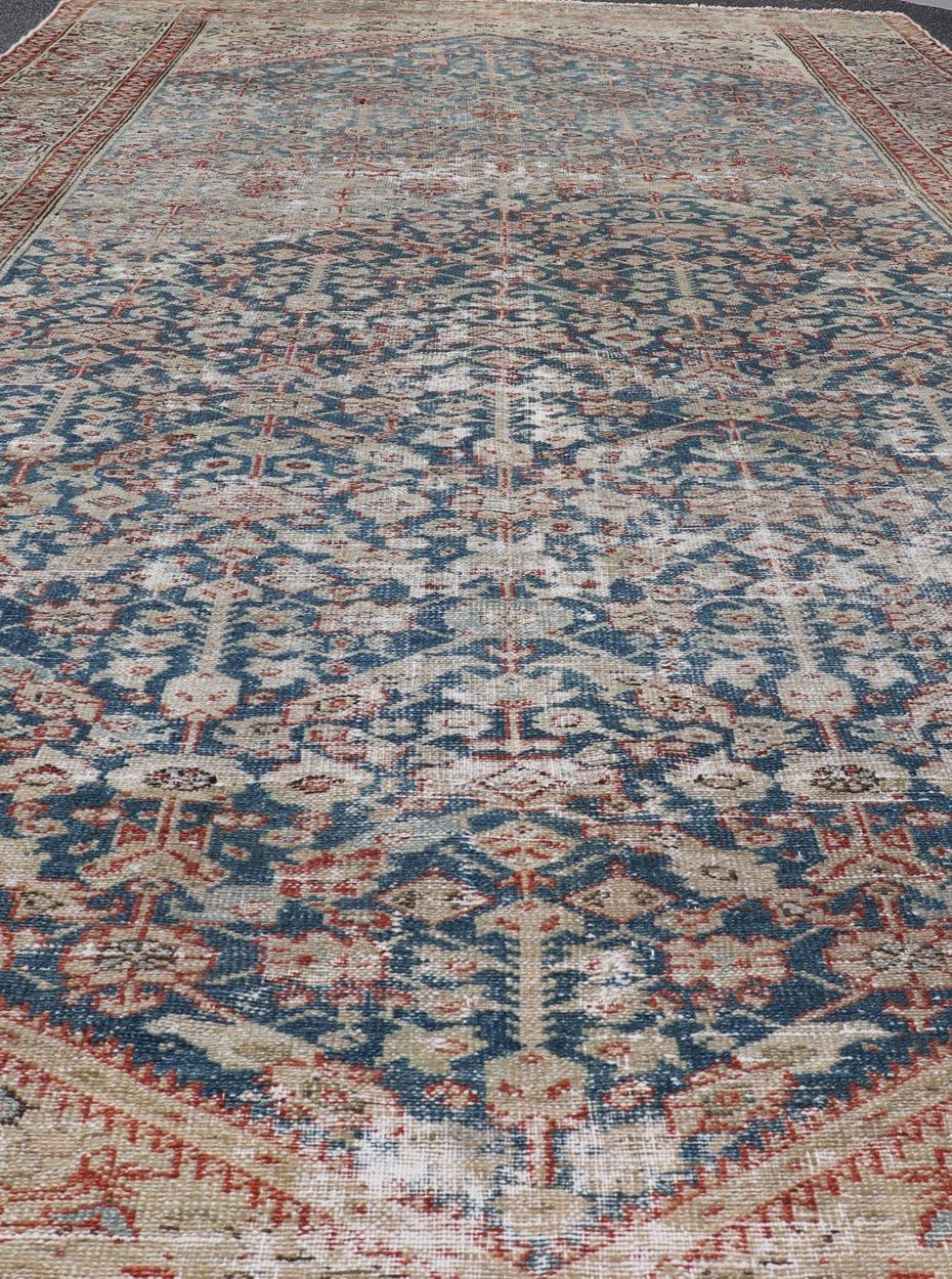 Antiker Malayer Gallery Teppich mit subgeometrischem Design 6'5 x 13'7 (Persisch) im Angebot