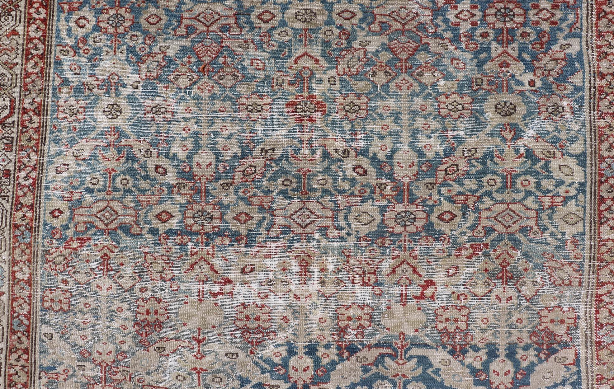 Antiker Malayer Gallery Teppich mit subgeometrischem Design 6'5 x 13'7 (20. Jahrhundert) im Angebot