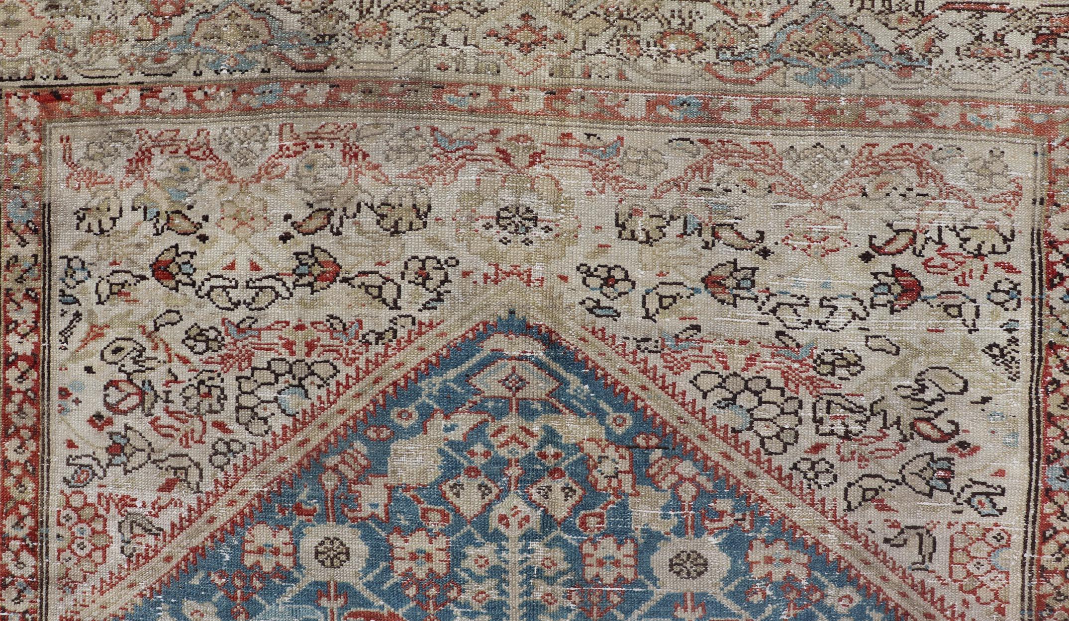 Antiker Malayer Gallery Teppich mit subgeometrischem Design 6'5 x 13'7 (Wolle) im Angebot