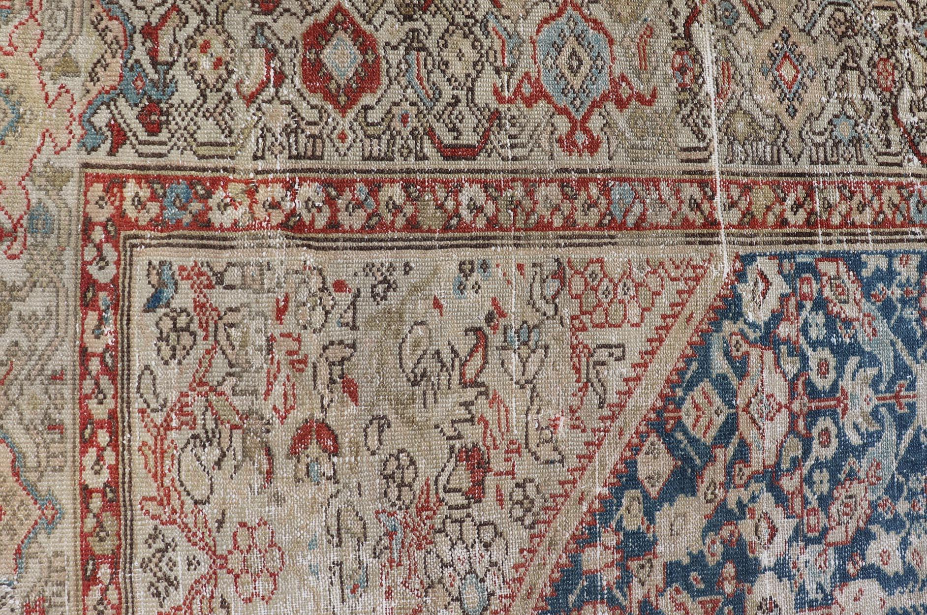 Antiker Malayer Gallery Teppich mit subgeometrischem Design 6'5 x 13'7 im Angebot 2
