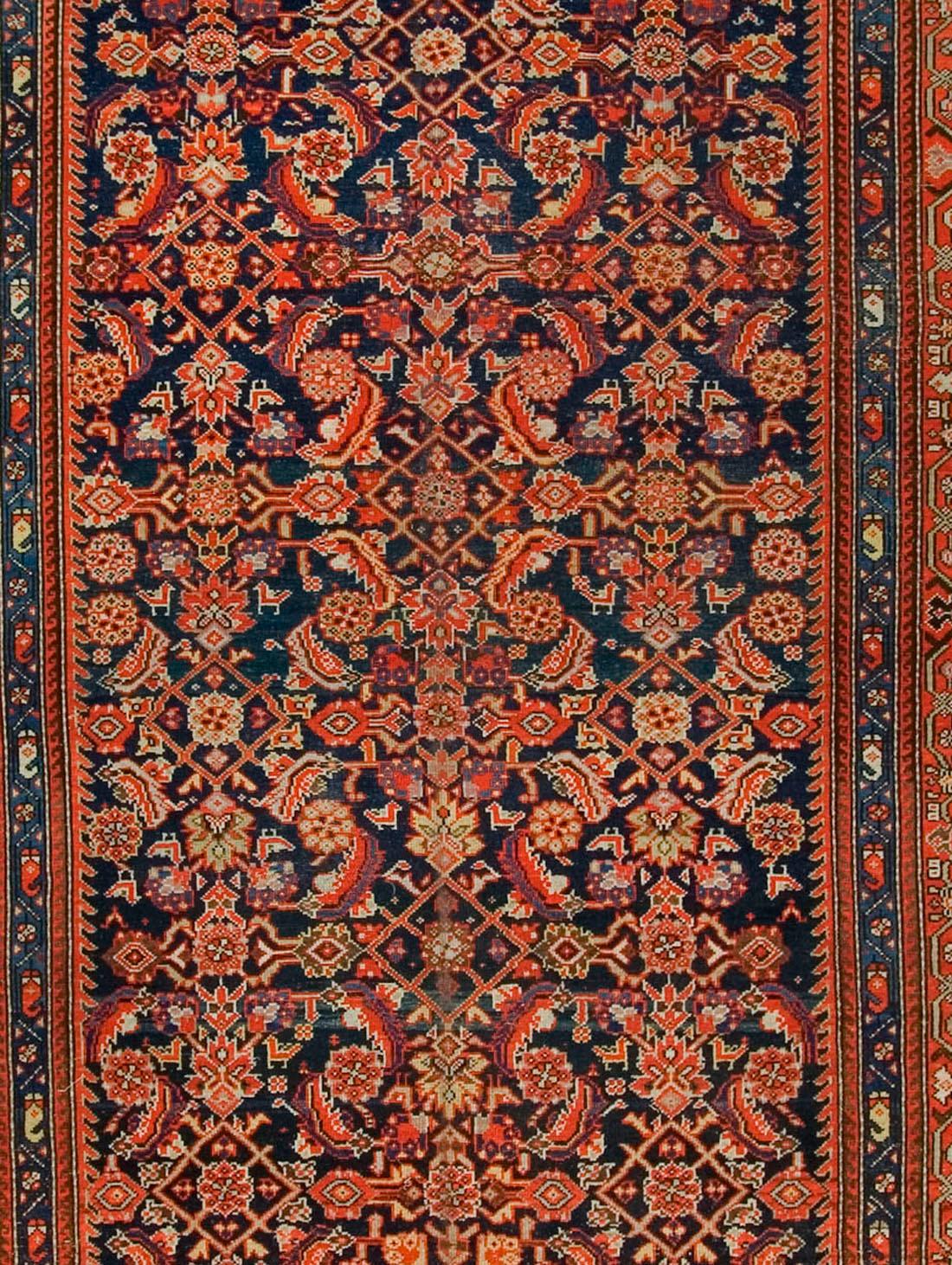 Persian Antique Malayer Gallery-Size Rug Runner, circa 1900  6' x 12'10 For Sale
