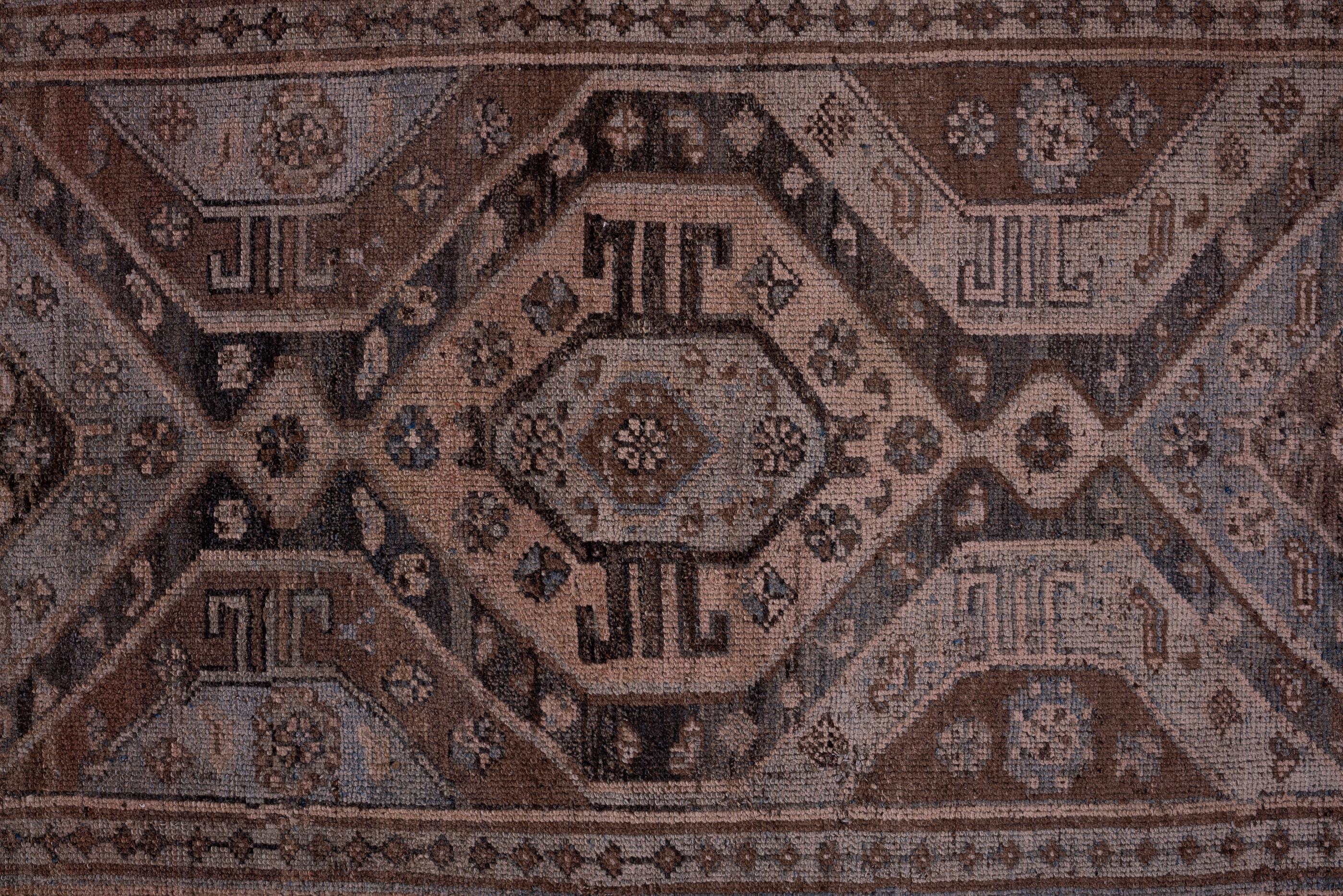 Hand-Knotted Antique Malayer Kelegi, with Brown Field 