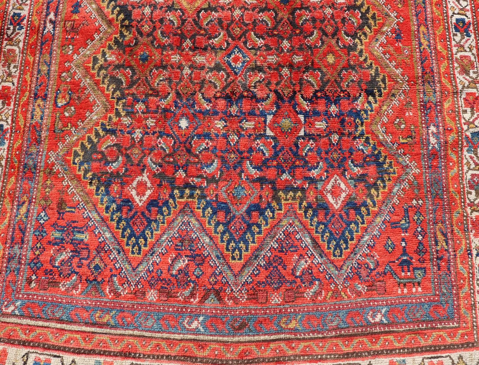 Antique Malayer Persian Gallery Rug by Keivan Woven Arts 4'8'' x 9'9'' For Sale 5