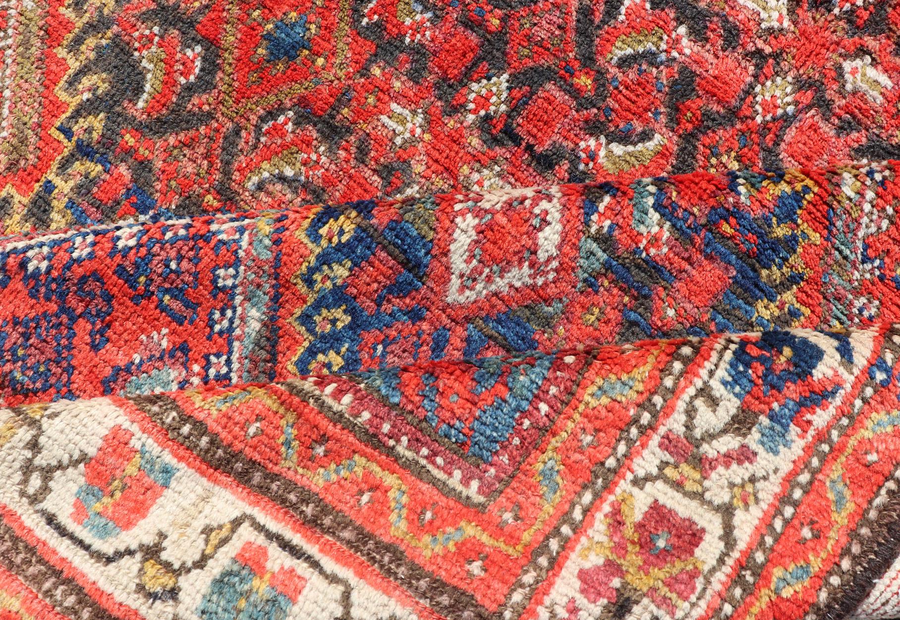 Antique Malayer Persian Gallery Rug by Keivan Woven Arts 4'8'' x 9'9'' For Sale 6