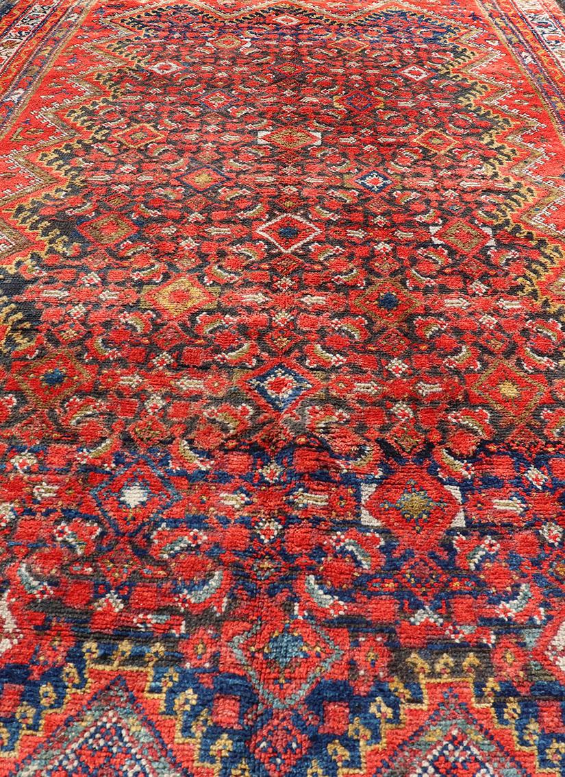 Early 20th Century Antique Malayer Persian Gallery Rug by Keivan Woven Arts 4'8'' x 9'9'' For Sale