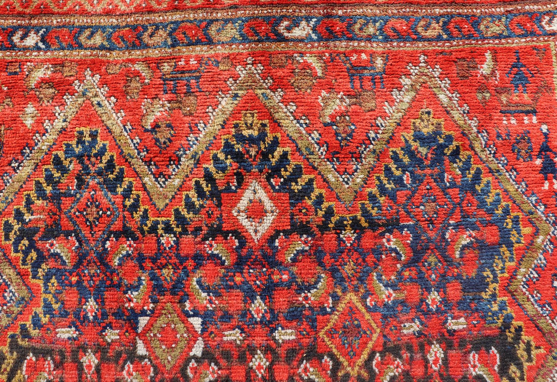 Antique Malayer Persian Gallery Rug by Keivan Woven Arts 4'8'' x 9'9'' For Sale 1
