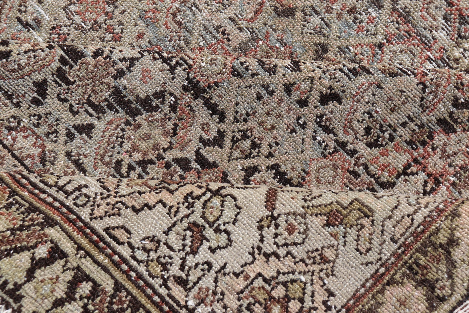 Antique Malayer Persian Gallery With All-Over Design 6'7 x 15'7 For Sale 5