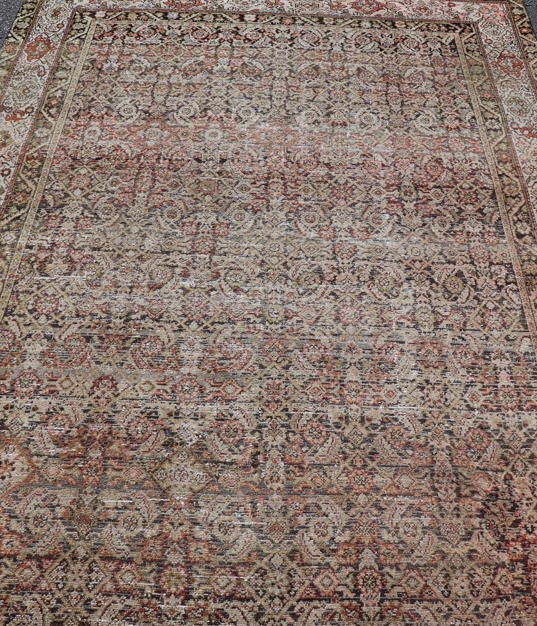 Antique Malayer Persian Gallery With All-Over Design 6'7 x 15'7 For Sale 9