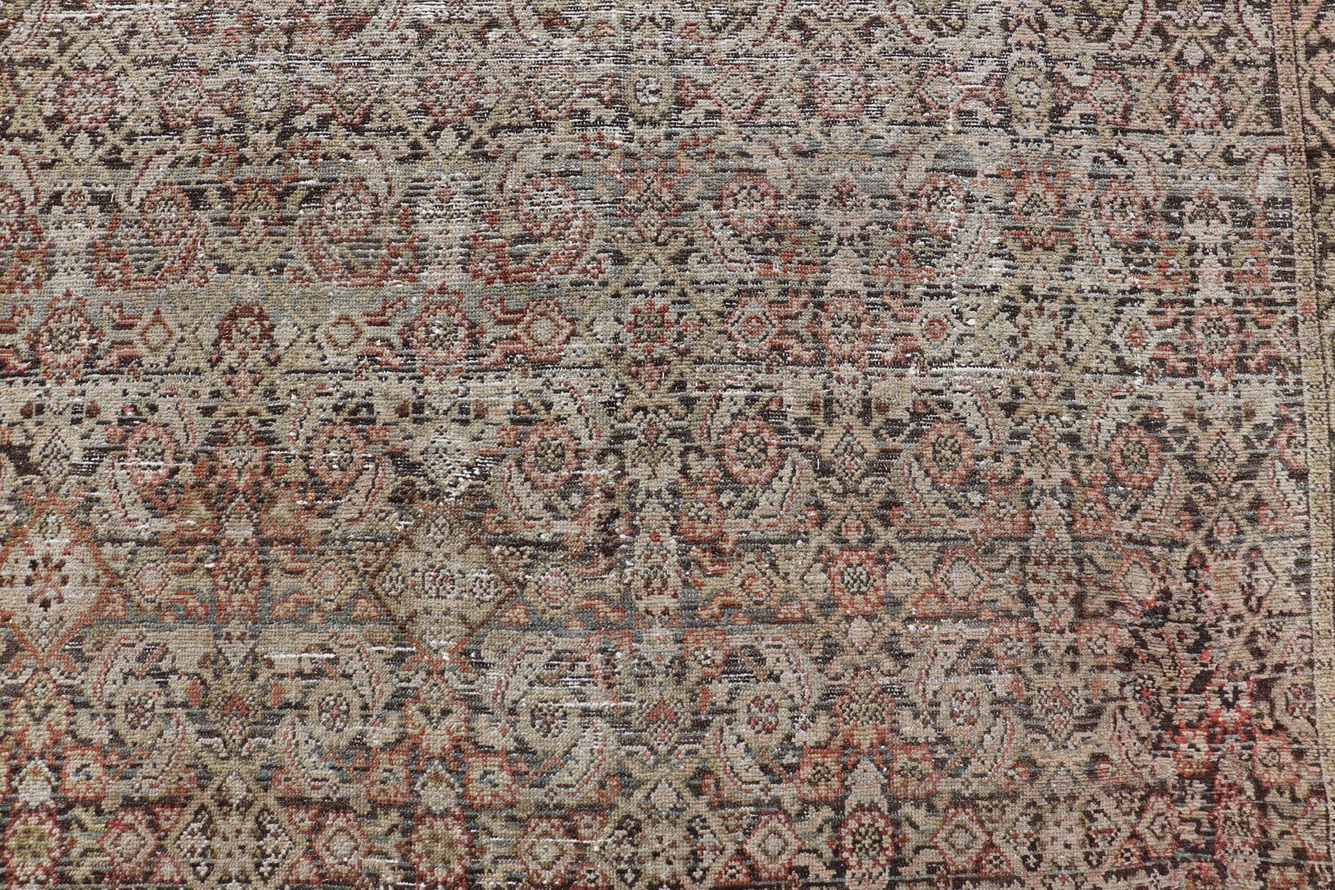 Antique Malayer Persian Gallery With All-Over Design 6'7 x 15'7 For Sale 10
