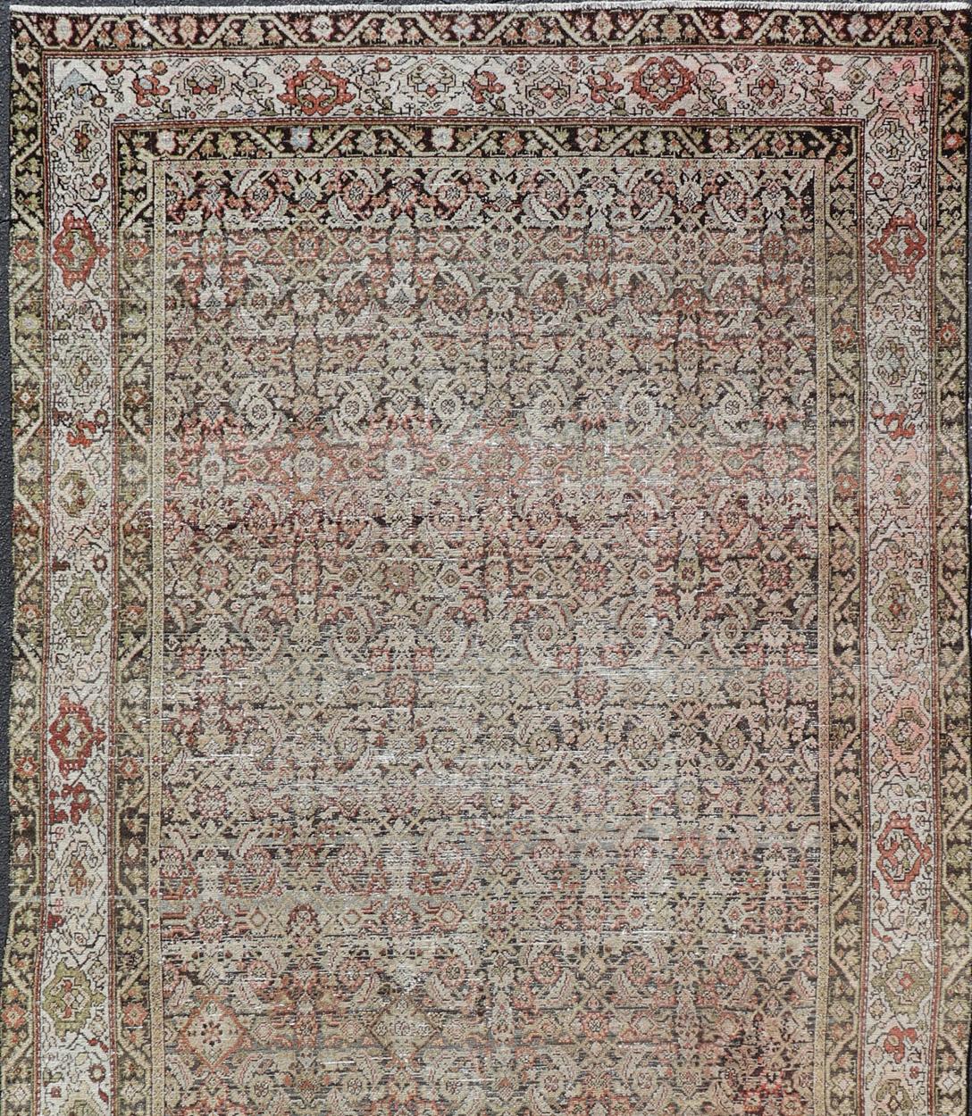 Antique Malayer Persian Gallery With All-Over Design 6'7 x 15'7 For Sale 1