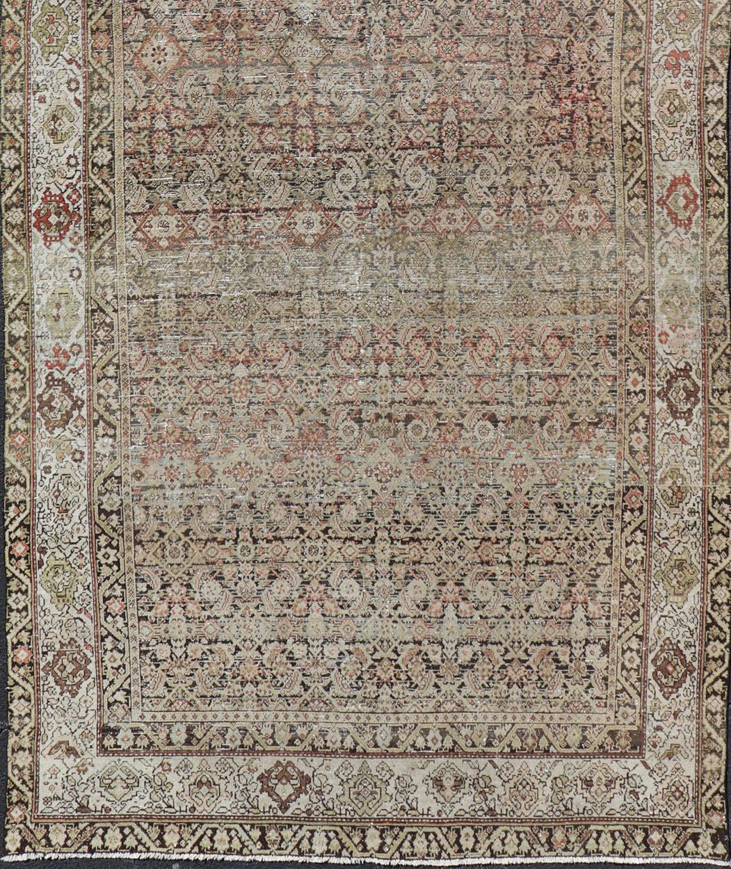 Antique Malayer Persian Gallery With All-Over Design 6'7 x 15'7 For Sale 3