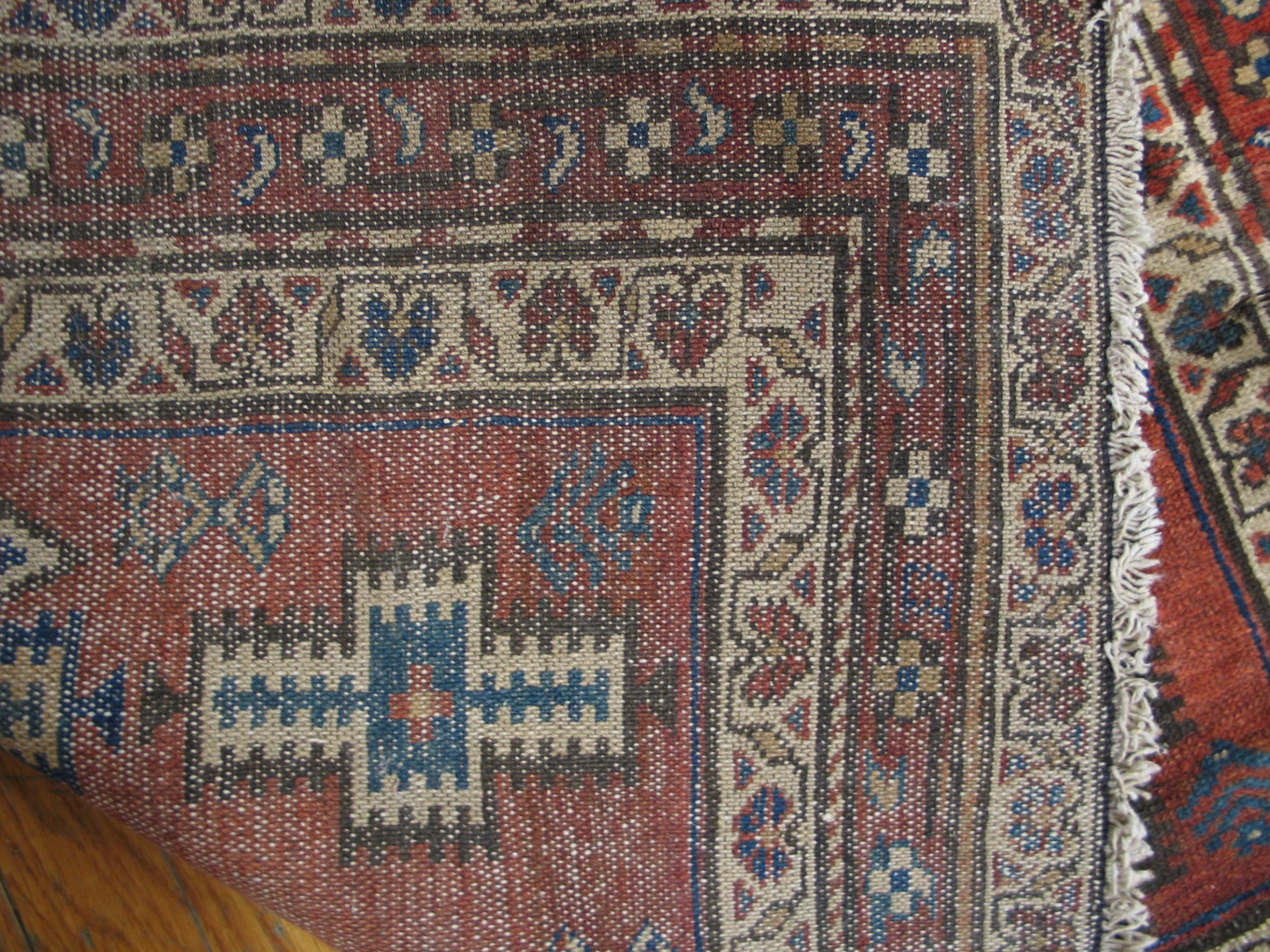 Antique Malayer Persian Rug 3'. 1