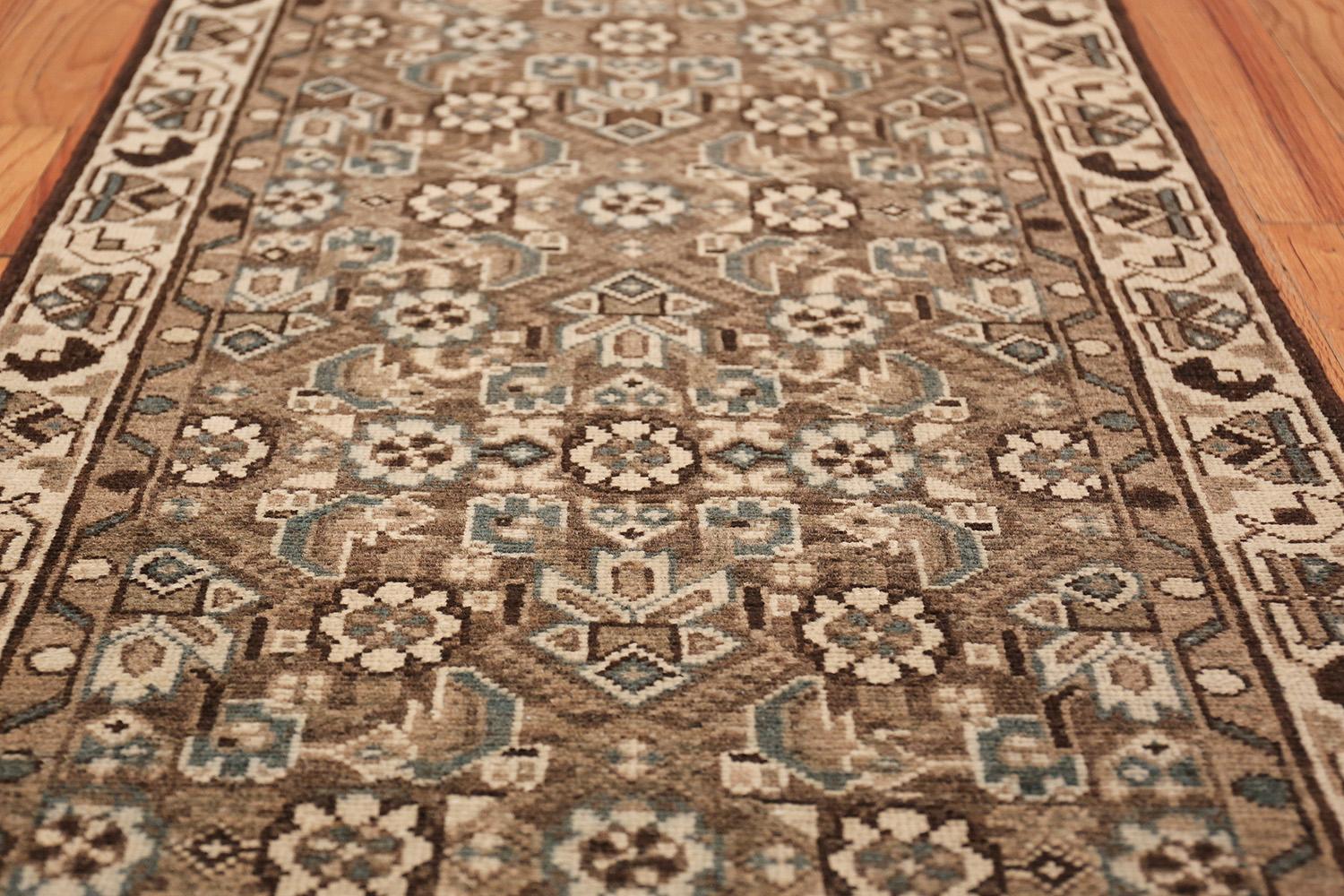 Hand-Knotted Antique Malayer Persian Runner Rug