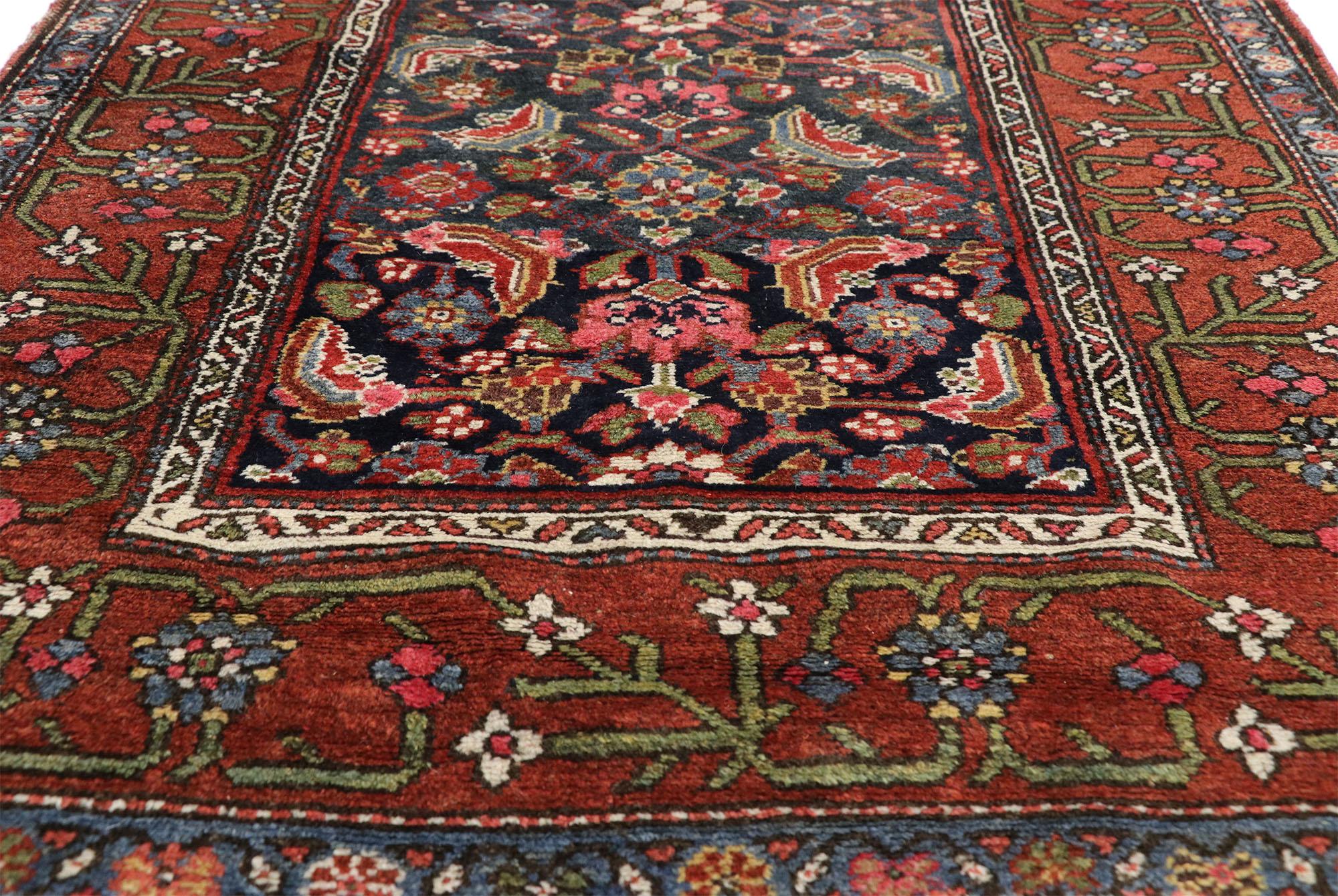 Antique Malayer Persian Runner with Modern Traditional Style For Sale 6
