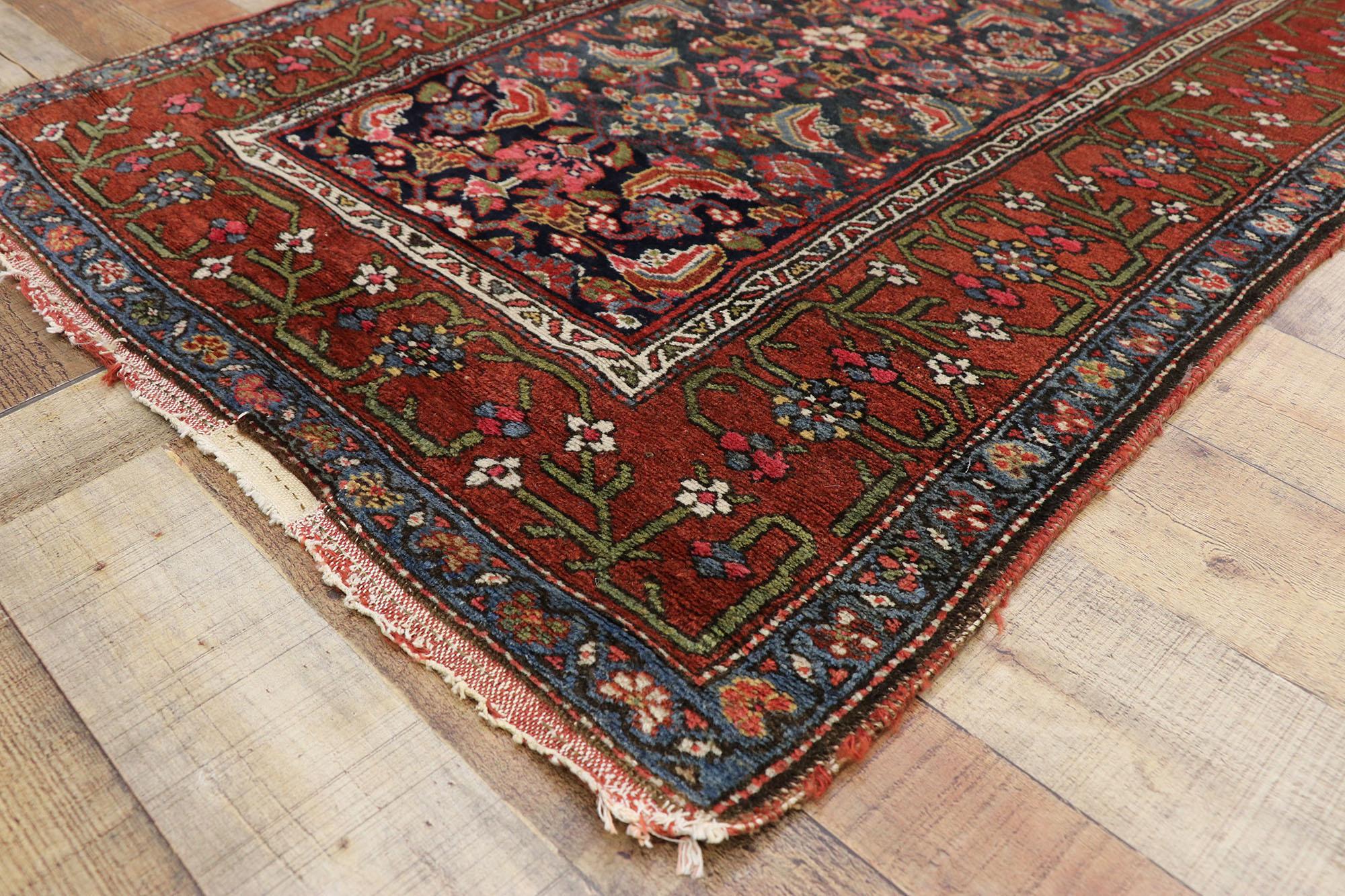 Antique Malayer Persian Runner with Modern Traditional Style For Sale 3
